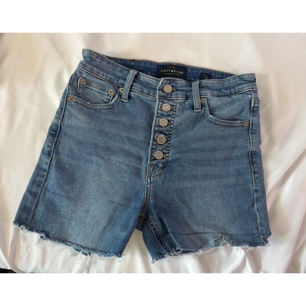 Women's LUCKY Brand Size 4/27 Cut Off Denim Shorts Beachcore